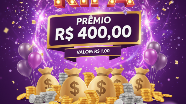Moeda da Sorte: R$ 400,00 para Você!
